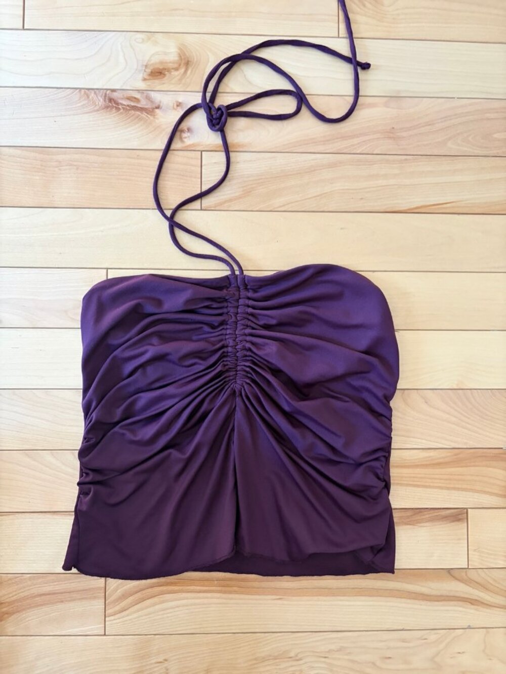 Top licou bordeaux violet Bershka taille M